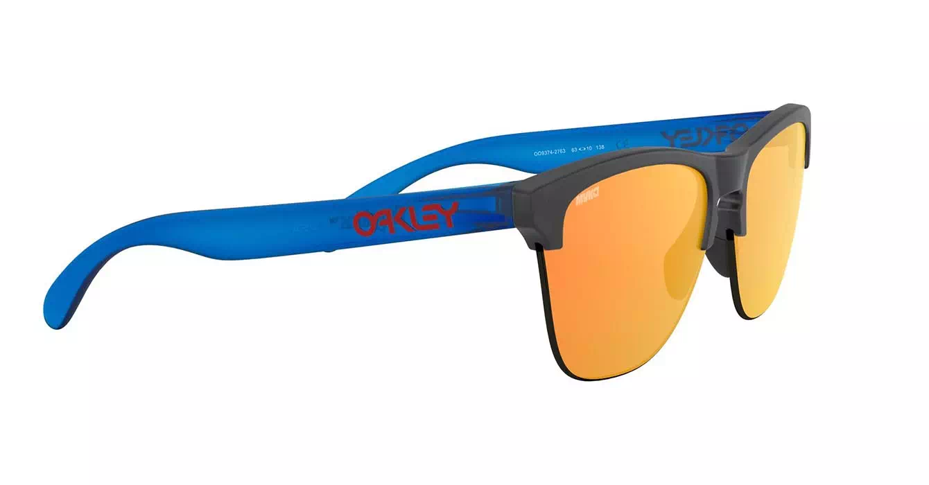 Oakley Prizm Frogskins Lite Matte Blk Ink/matte Trans Sapphire W/prizm Ruby (OO9374-27) s63