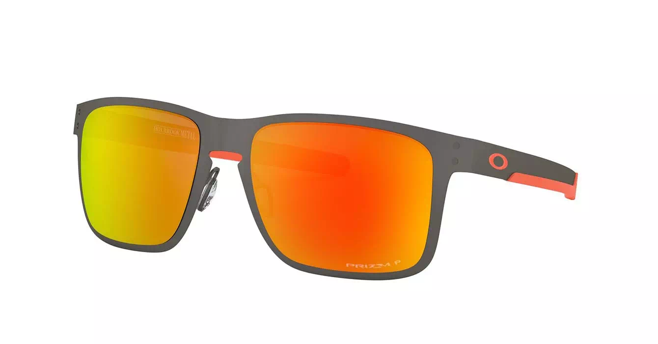 Oakley Holbrook Metal Matte Gunmetal W/ Prizm Ruby Polarized (OO4123-22) s55