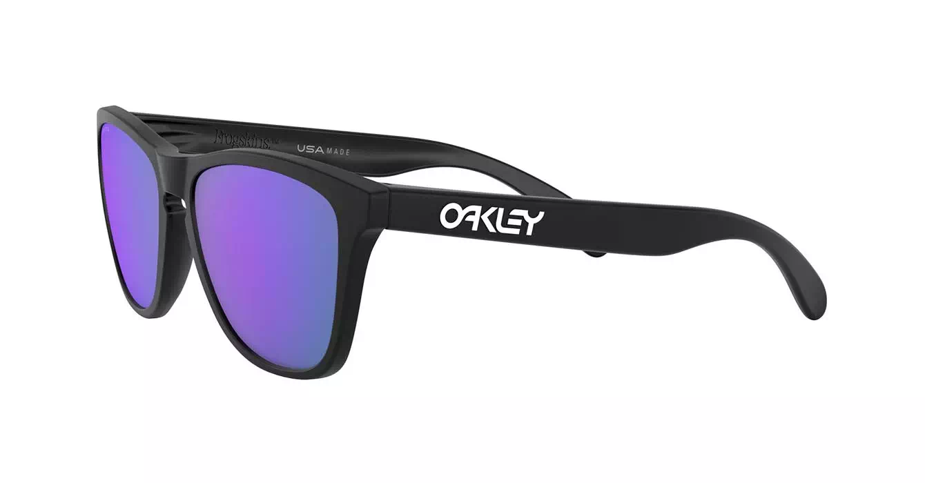 Oakley Frogskins (A) Matte Black W/ Prizm Violet (OO9245-95) s54