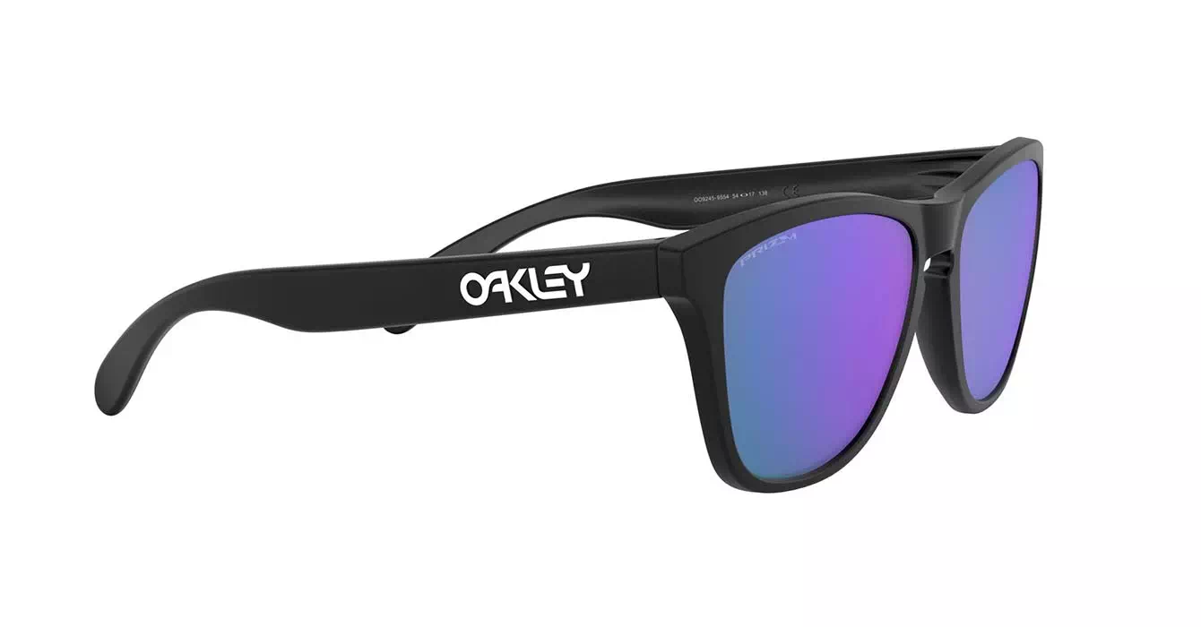 Oakley Frogskins (A) Matte Black W/ Prizm Violet (OO9245-95) s54