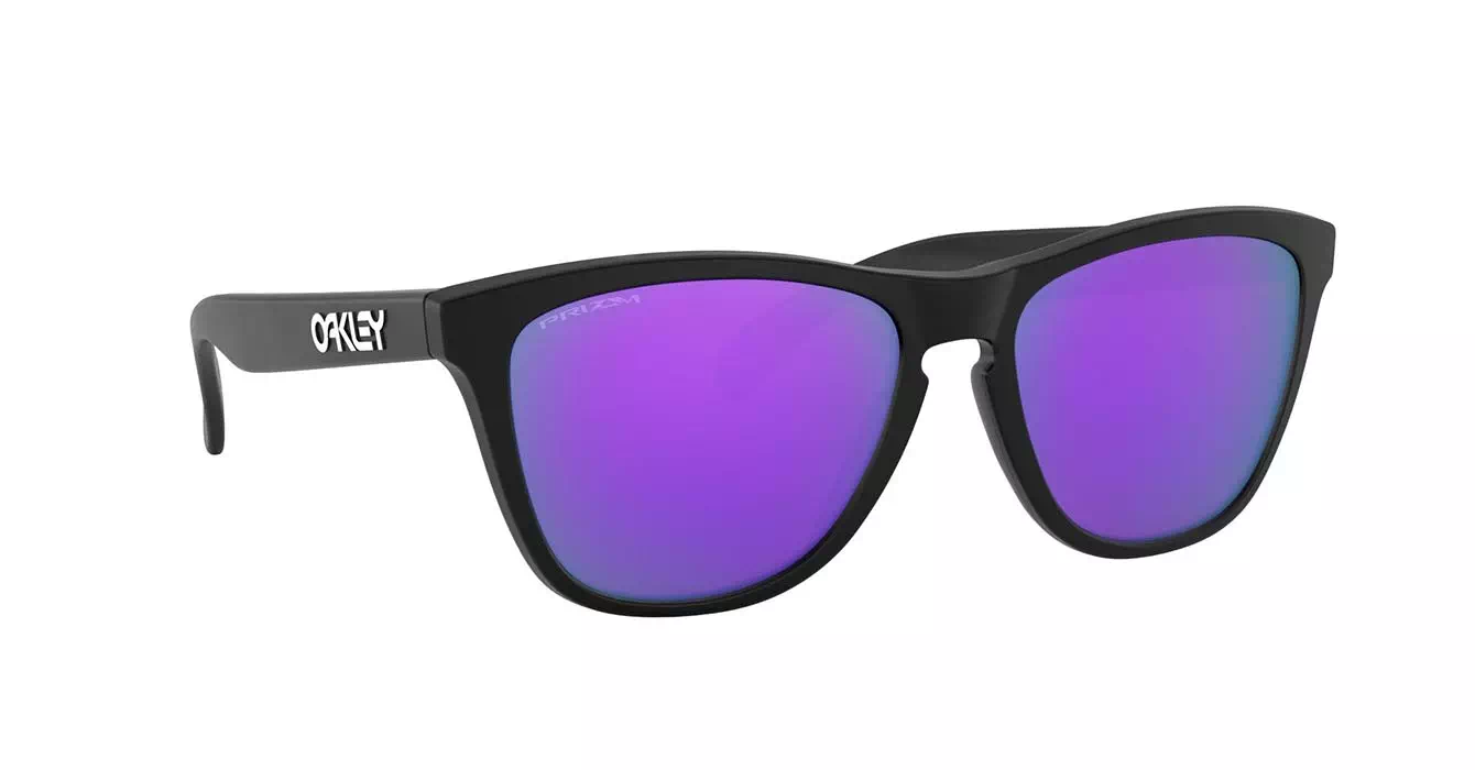Oakley Frogskins (A) Matte Black W/ Prizm Violet (OO9245-95) s54