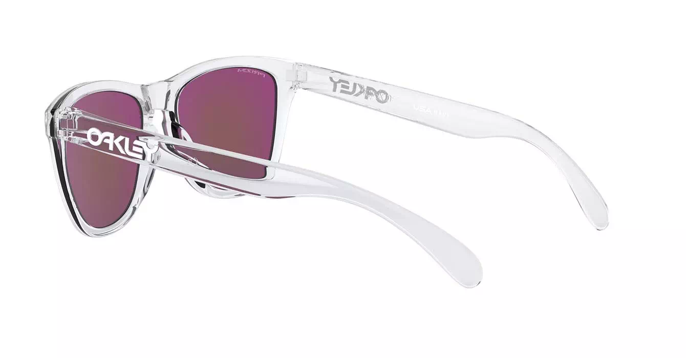 Oakley Frogskins (A) Polished Clear W/ Prizm Violet (OO9245-96) s54