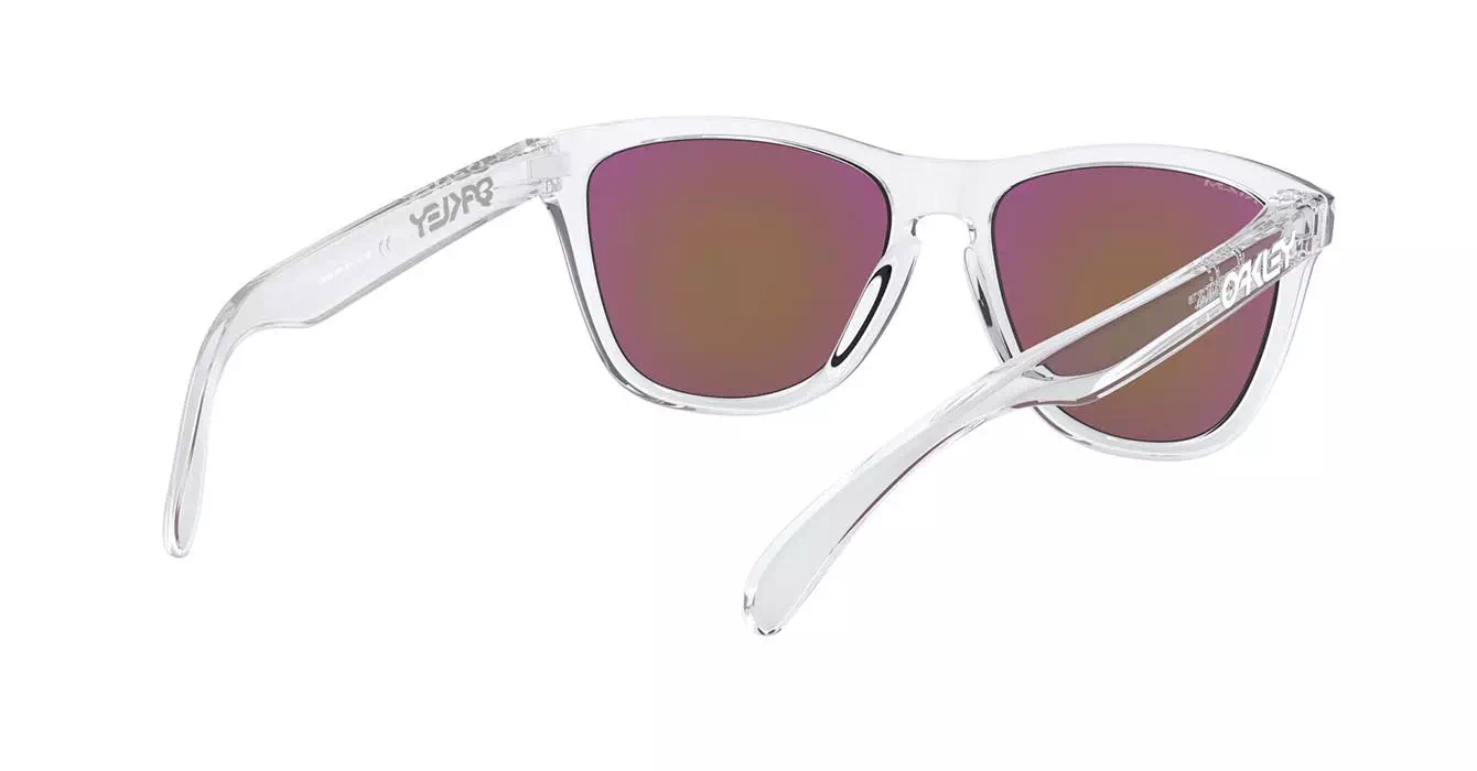 Oakley Frogskins (A) Polished Clear W/ Prizm Violet (OO9245-96) s54