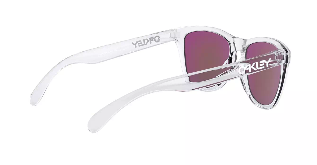 Oakley Frogskins (A) Polished Clear W/ Prizm Violet (OO9245-96) s54