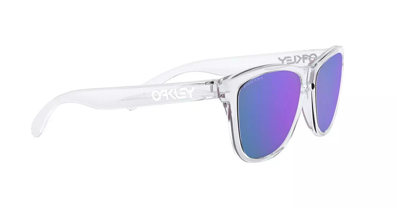 Oakley Frogskins (A) Polished Clear W/ Prizm Violet (OO9245-96) s54