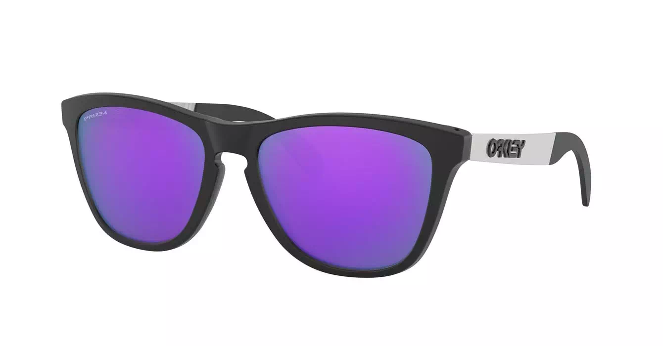 Oakley Frogskins Mix (A) Matte Black W/ Prizm Violet (OO9428F-08) s55