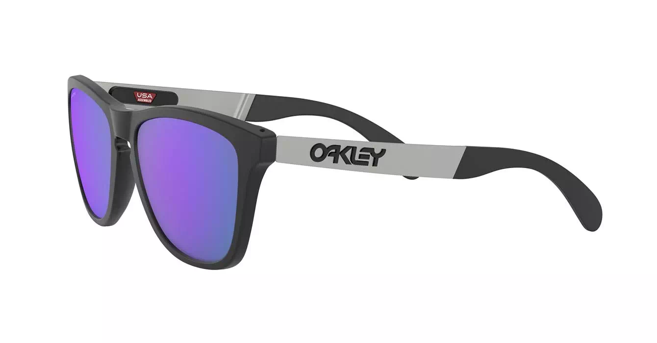 Oakley Frogskins Mix (A) Matte Black W/ Prizm Violet (OO9428F-08) s55