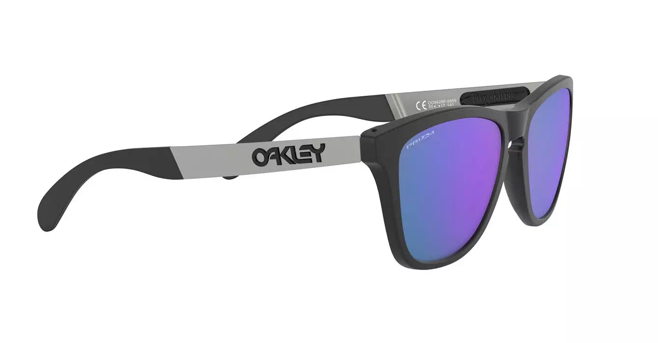 Oakley Frogskins Mix (A) Matte Black W/ Prizm Violet (OO9428F-08) s55