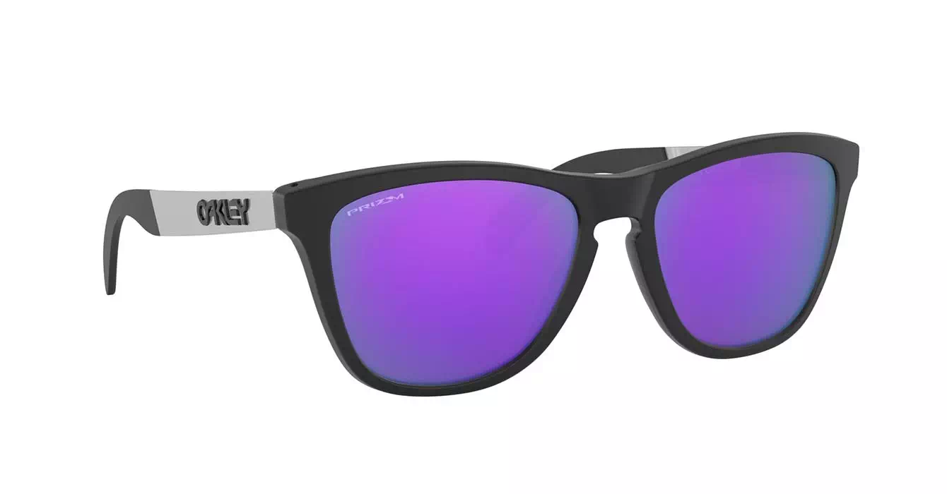 Oakley Frogskins Mix (A) Matte Black W/ Prizm Violet (OO9428F-08) s55