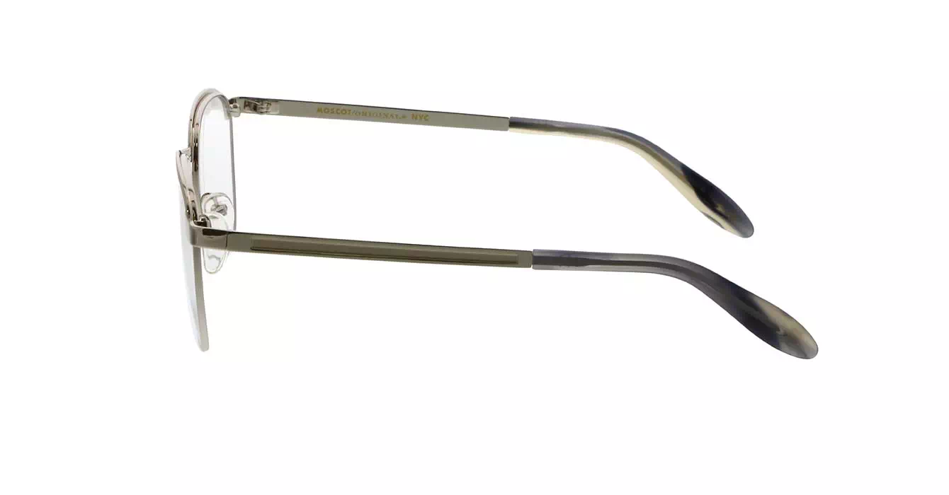 Moscot Mish Matte/Shiny Silver s48