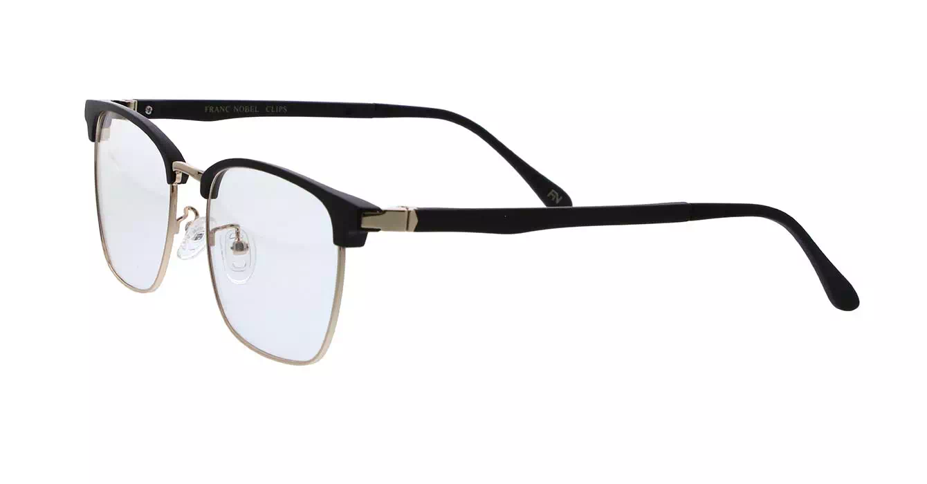 Franc Nobel ELVAS BLK-GLD s53 + CLIP ON