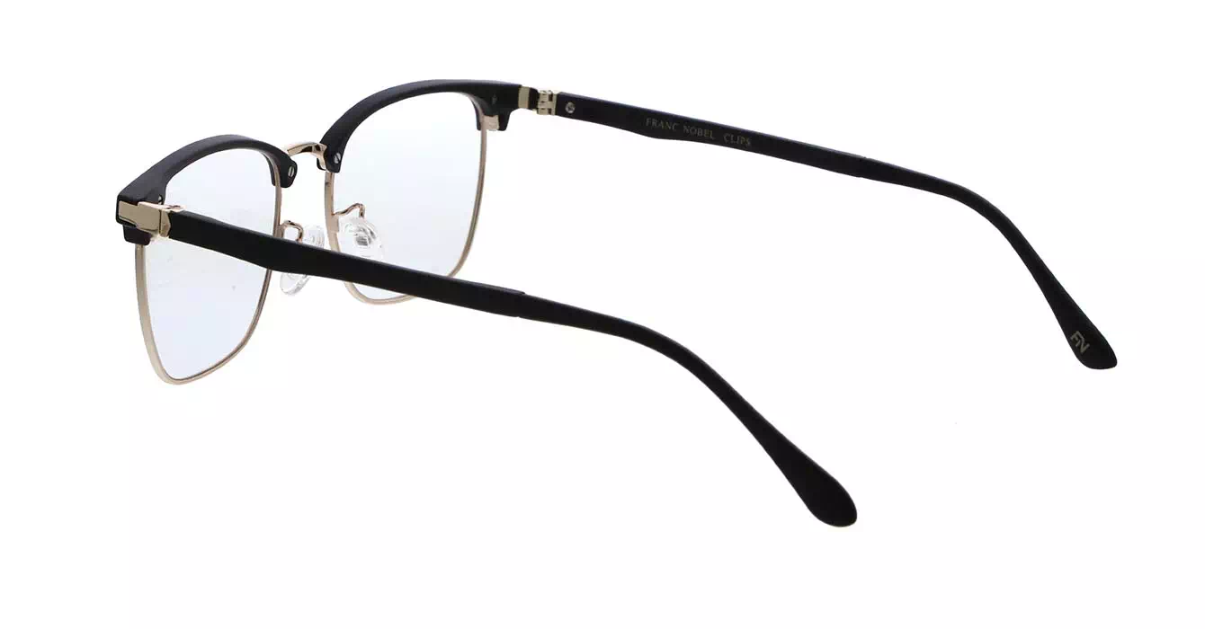 Franc Nobel ELVAS BLK-GLD s53 + CLIP ON