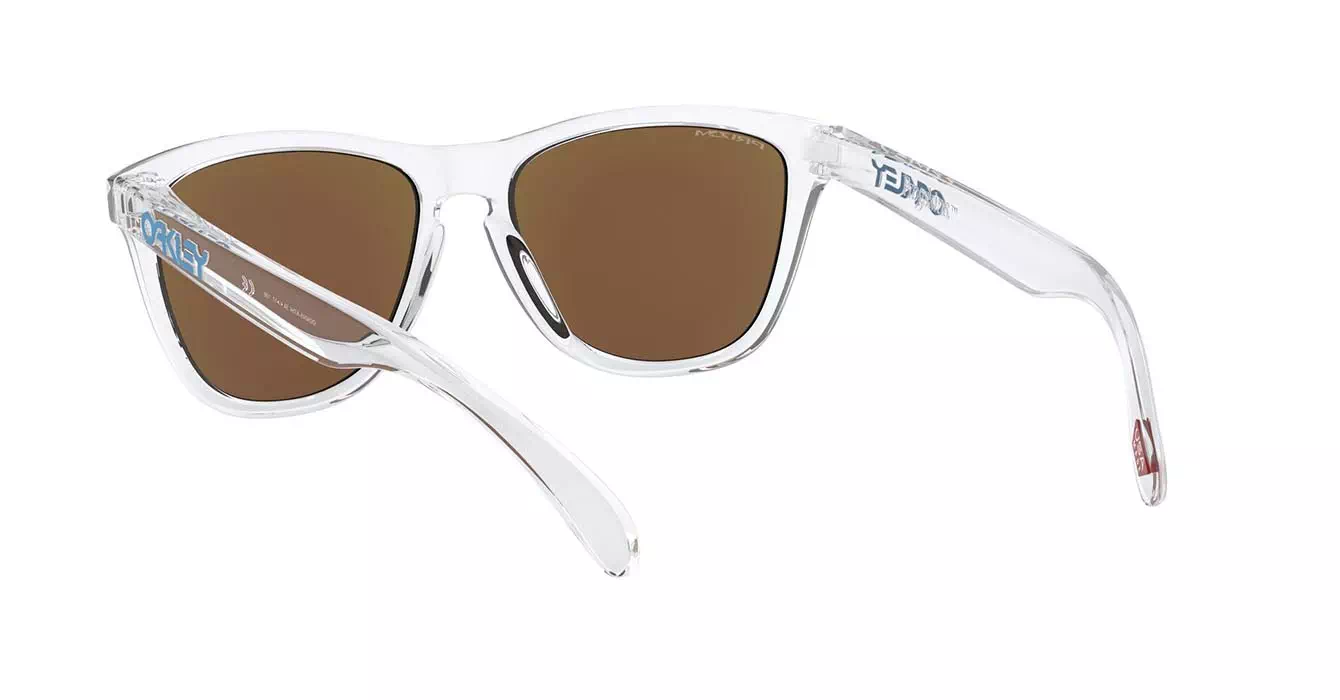 Oakley Prizm Frogskins (A) Crystal Clear W/ Prizm Sapphire (OO9245-A7) s54