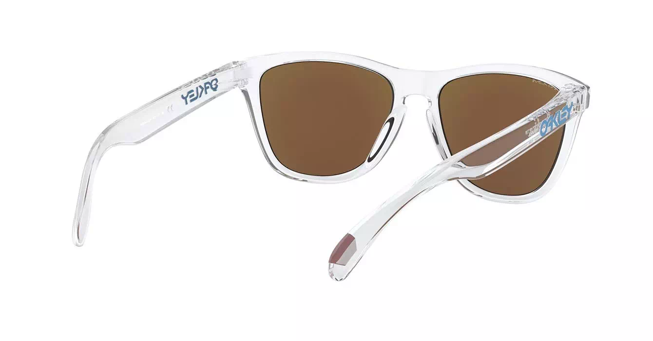 Oakley Prizm Frogskins (A) Crystal Clear W/ Prizm Sapphire (OO9245-A7) s54