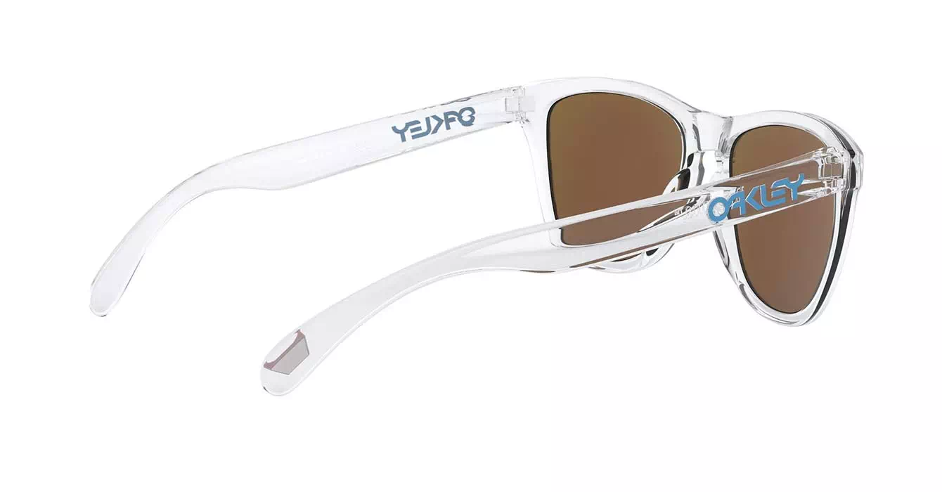 Oakley Prizm Frogskins (A) Crystal Clear W/ Prizm Sapphire (OO9245-A7) s54