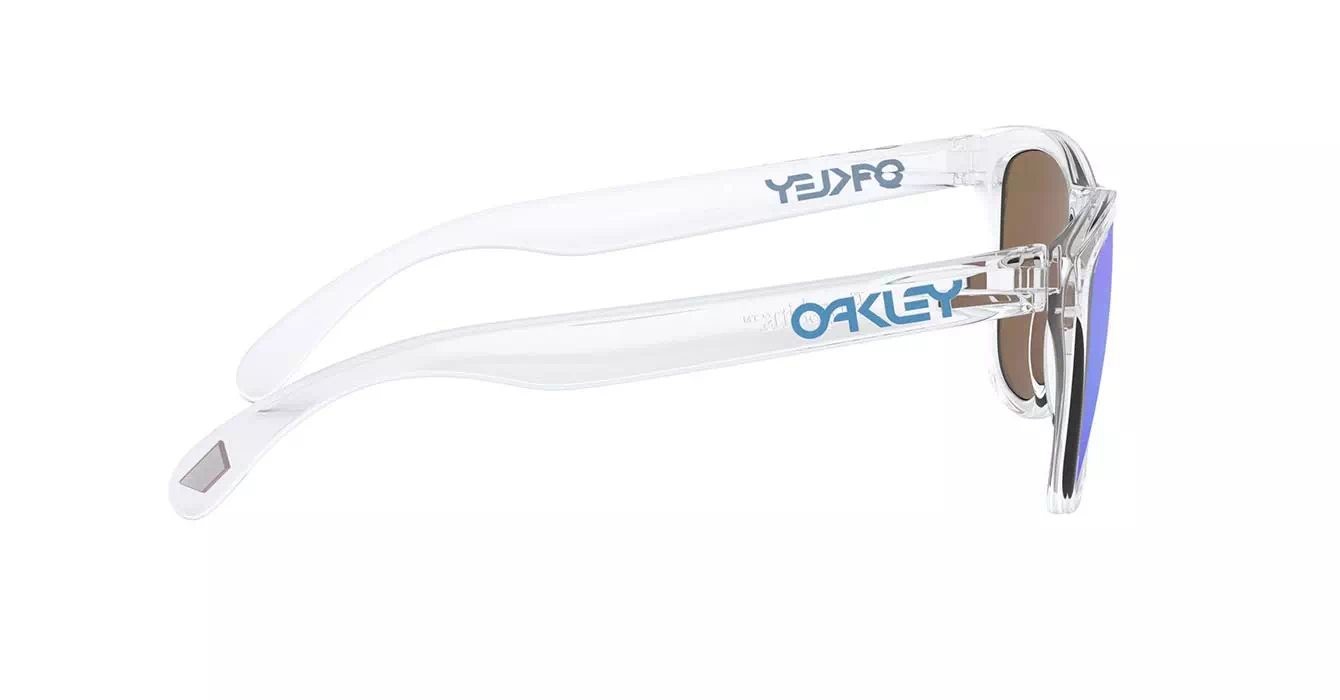 Oakley Prizm Frogskins (A) Crystal Clear W/ Prizm Sapphire (OO9245-A7) s54