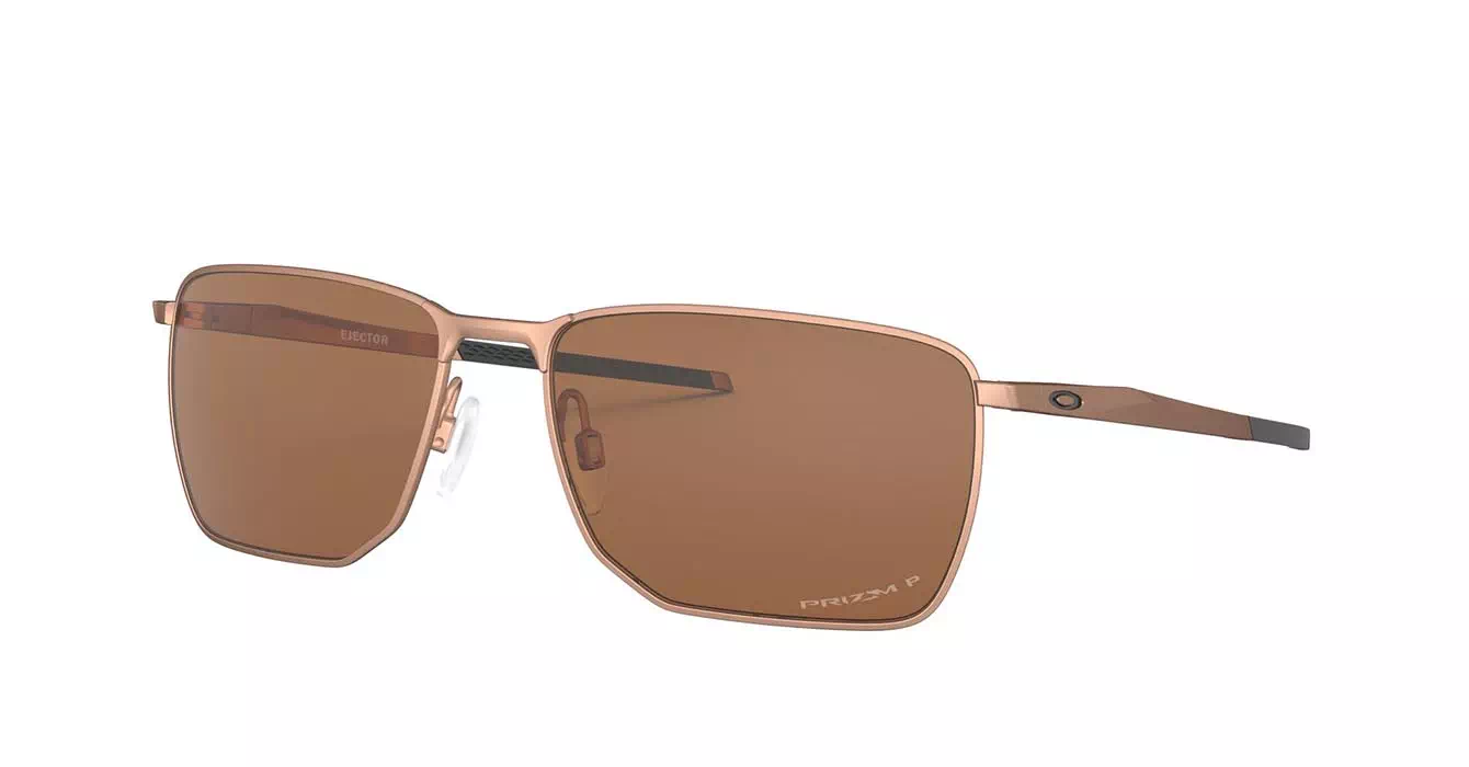 Oakley Ejector Stn Rse Gld W/ Prizm Tngstn Pol (OO4142-05) s58
