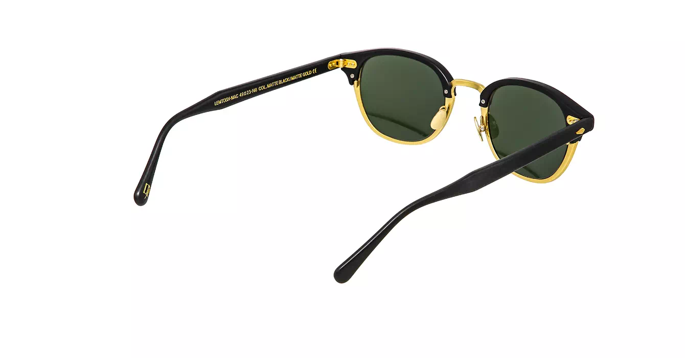 Moscot Lemtosh-Mac Sun Matte Black/Matte Gold s49