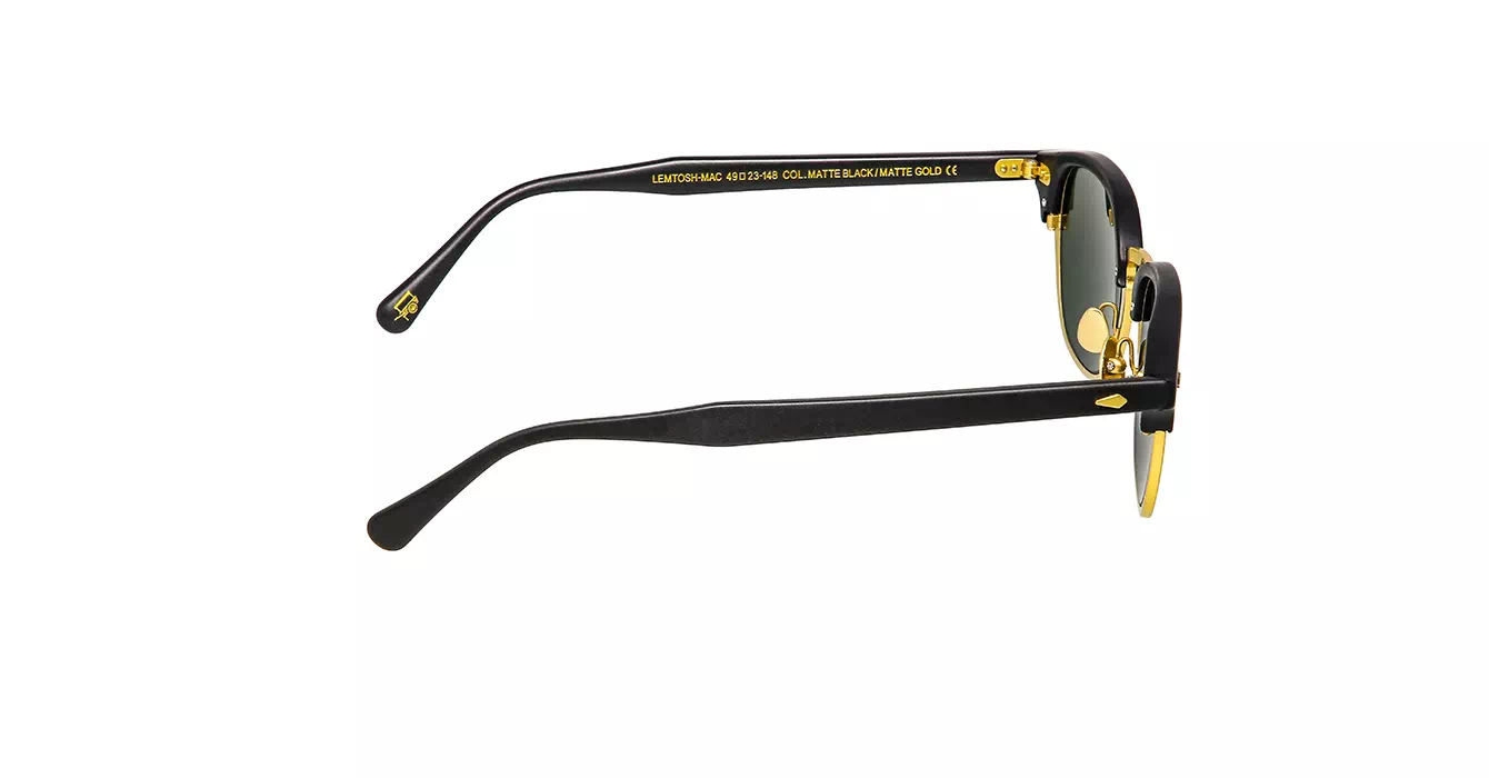 Moscot Lemtosh-Mac Sun Matte Black/Matte Gold s49