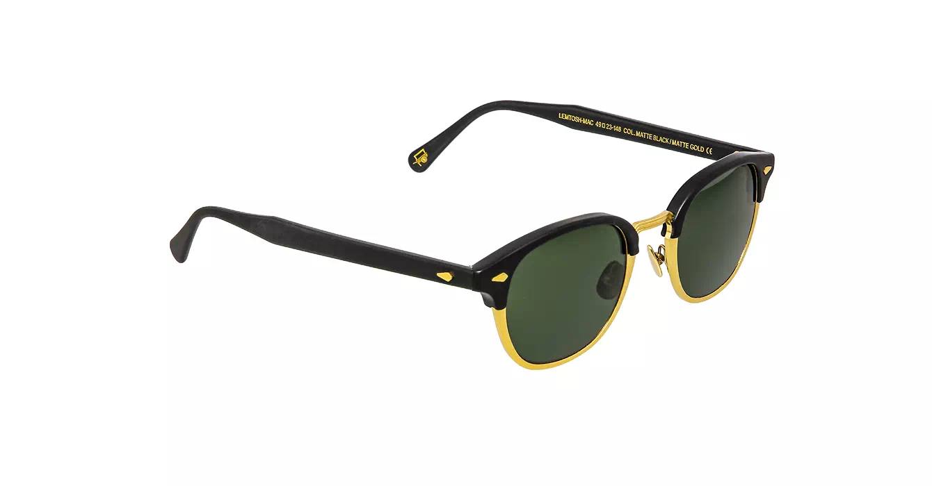 Moscot Lemtosh-Mac Sun Matte Black/Matte Gold s49