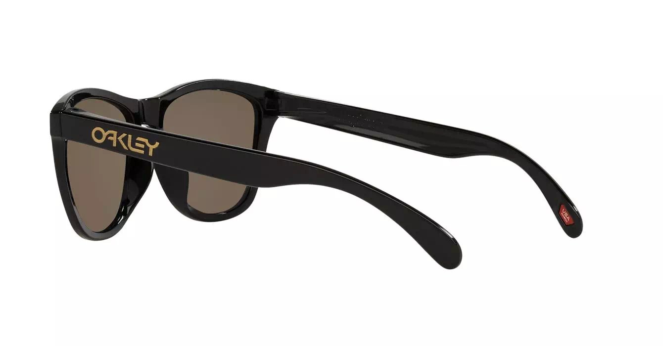 Oakley Prizm Polarized Frogskins (A) Polished Blk W/ Prizm 24K Polar (OO9245-C0) s54