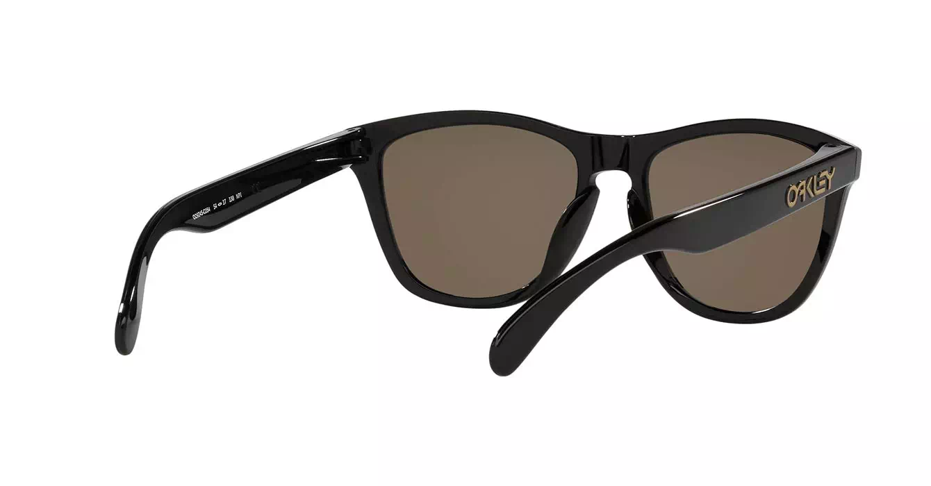 Oakley Prizm Polarized Frogskins (A) Polished Blk W/ Prizm 24K Polar (OO9245-C0) s54