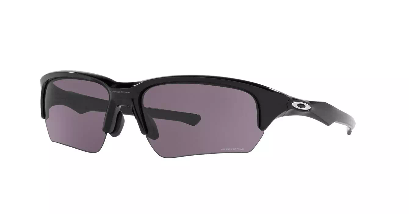 Oakley Prizm Flak Beta (A) Polished Blk W/ Prizm Grey (OO9372-13) s65