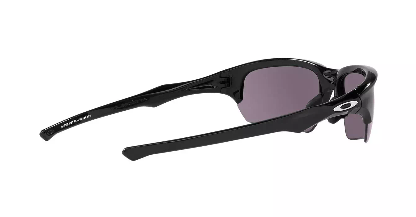 Oakley Prizm Flak Beta (A) Polished Blk W/ Prizm Grey (OO9372-13) s65