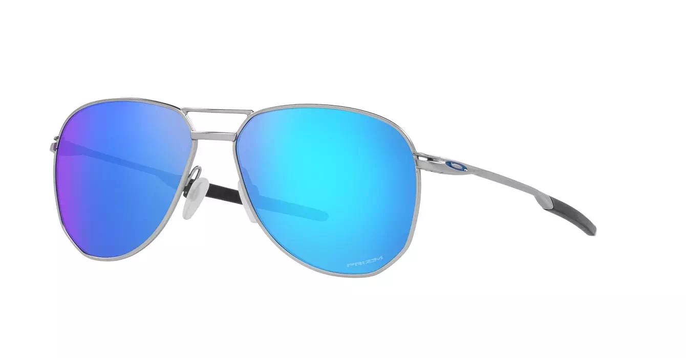 Oakley Contrail Satin Chrome W/ Prizm Sapphire (OO4147-03) s57
