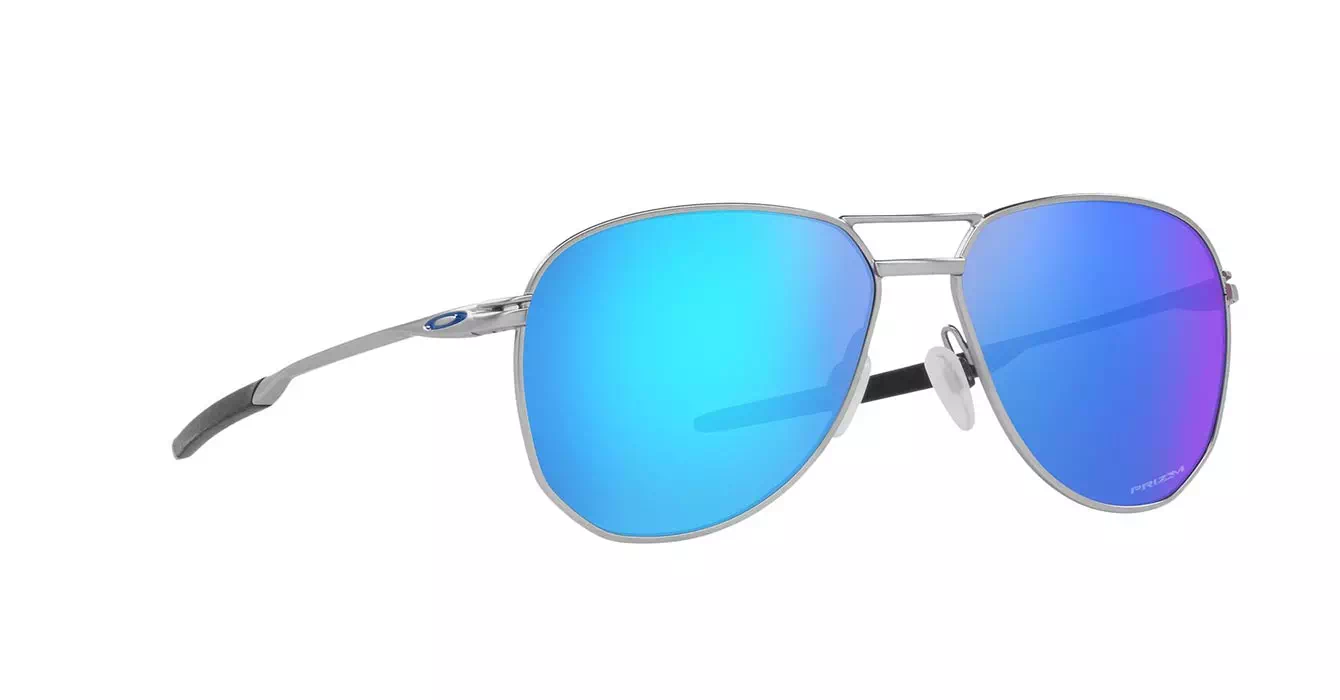 Oakley Contrail Satin Chrome W/ Prizm Sapphire (OO4147-03) s57