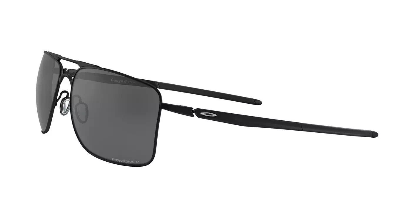 Oakley Gauge 8 Matte Black W/ Prizm Black Polarized (OO4124-02) s62