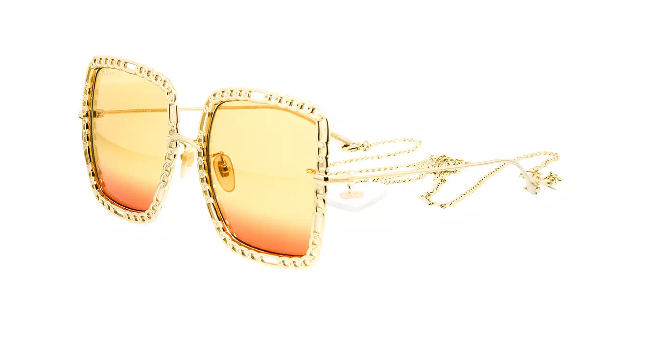 Gucci GG1033S 001 s57 + Chain w/ Heart Pendant