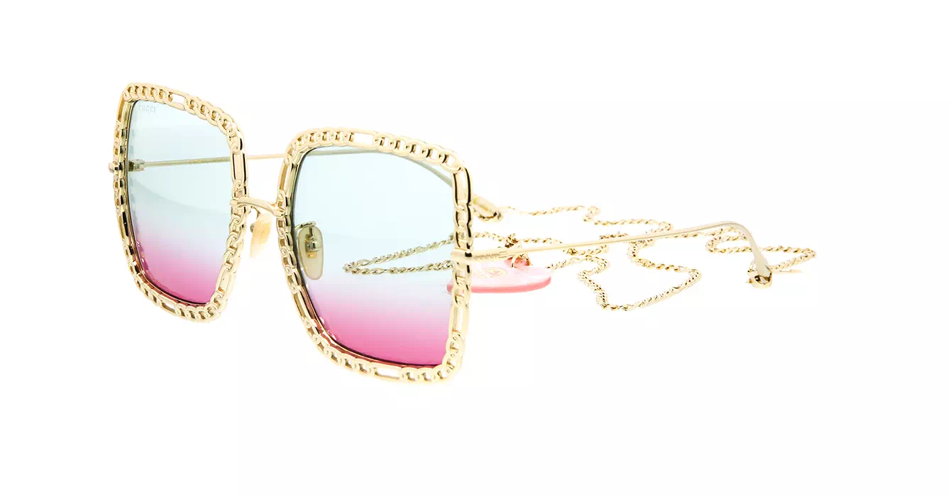 Gucci GG1033S 003 s57 + Chain w/ Heart Pendant