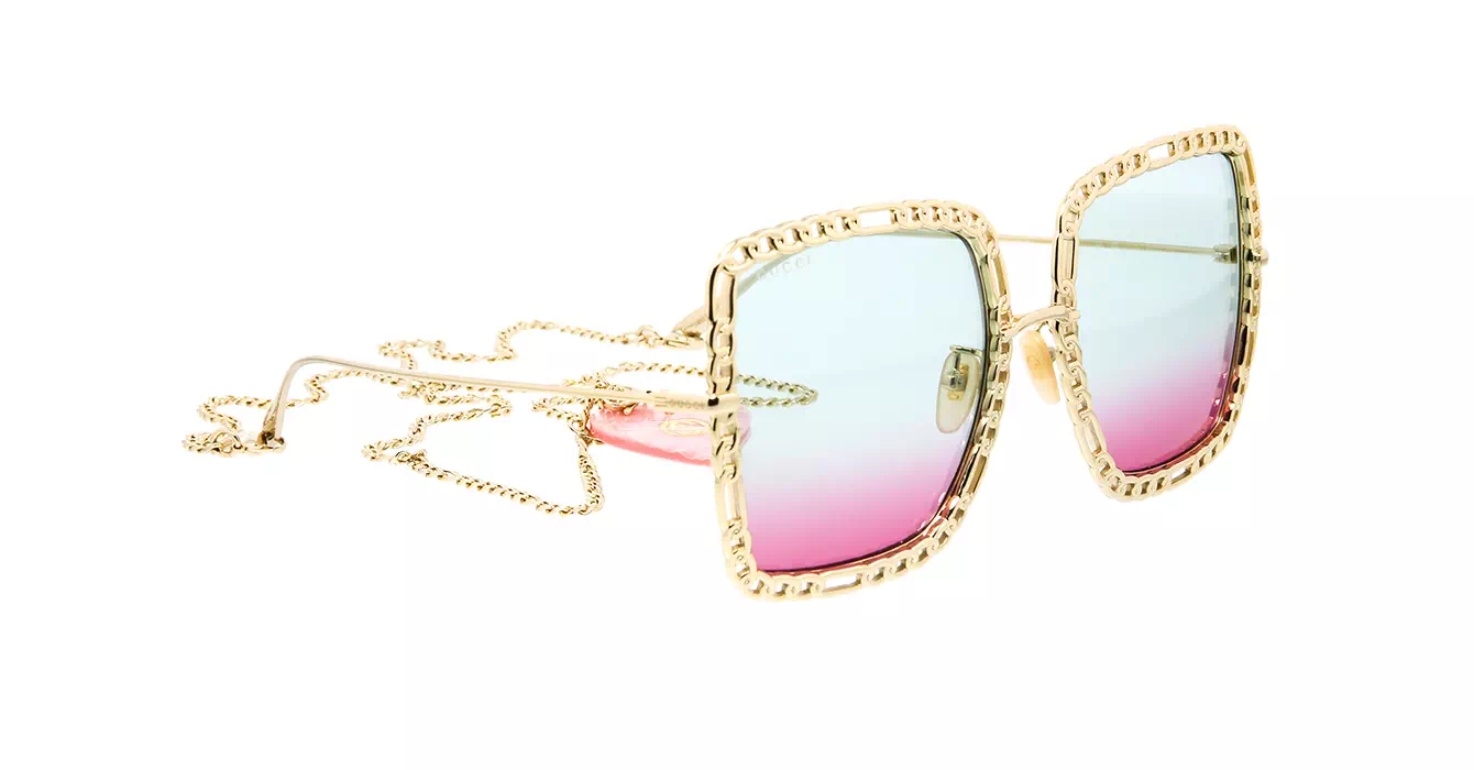 Gucci GG1033S 003 s57 + Chain w/ Heart Pendant