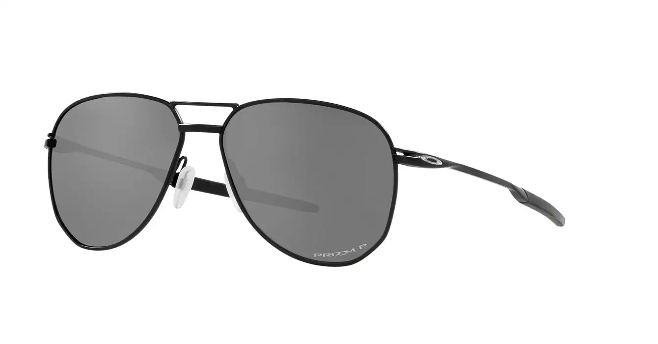Oakley Contrail Satin Black W/ Prizm Black Polarized (OO4147-04) s57