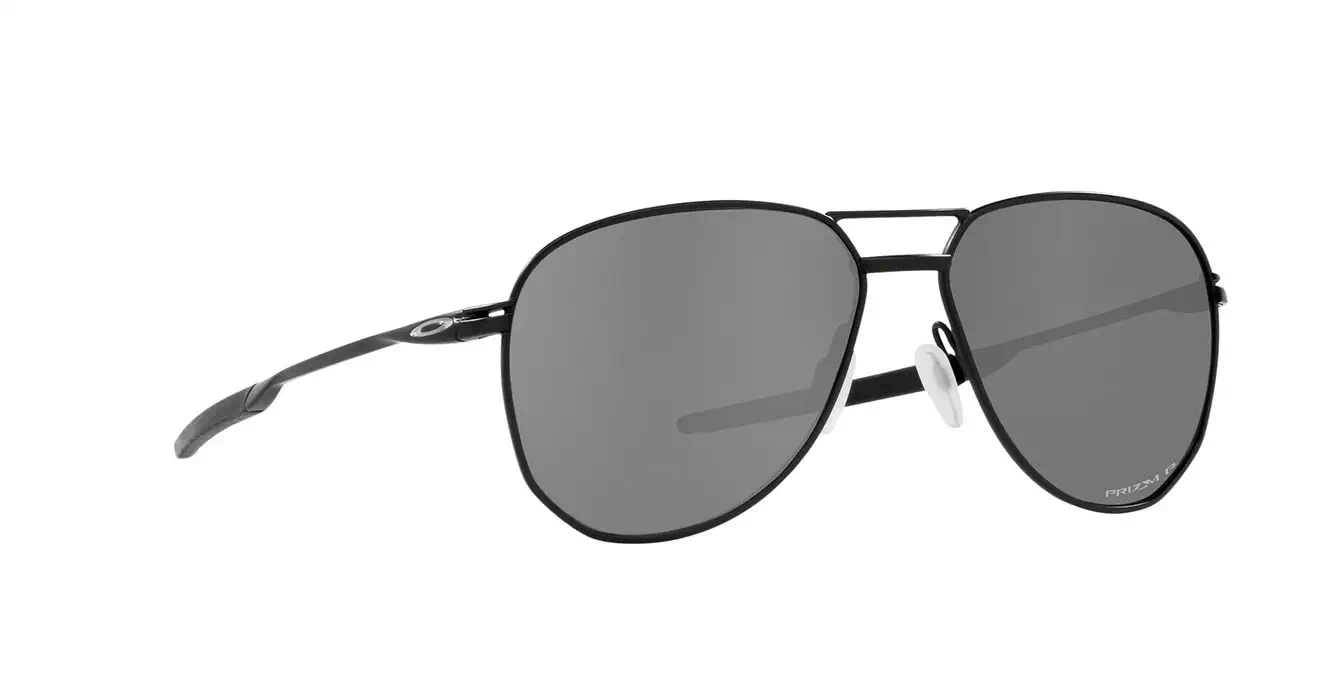 Oakley Contrail Satin Black W/ Prizm Black Polarized (OO4147-04) s57