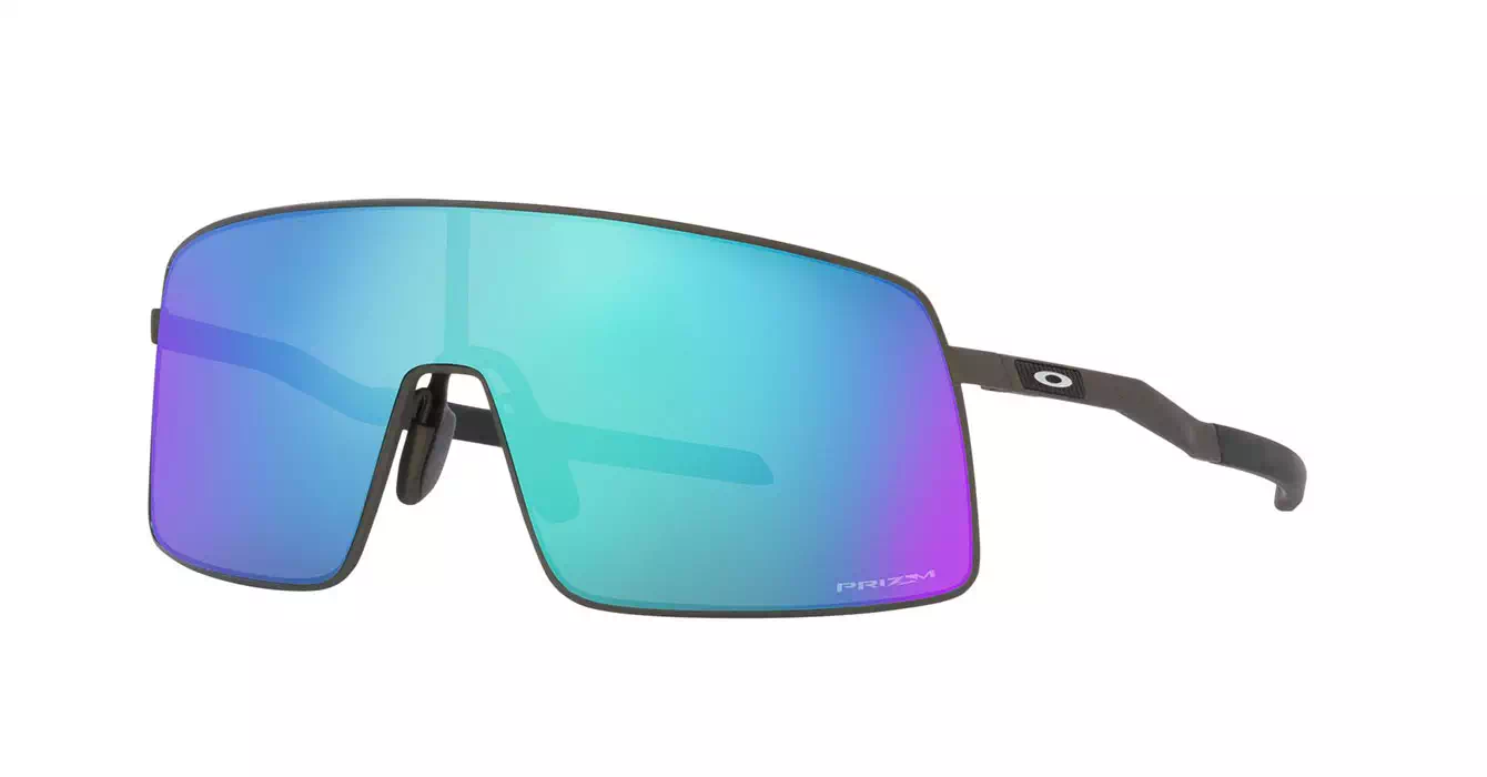 Oakley Prizm Sutro TI Satin Lead W/ Prizm Sapphire (OO6013-04) s36