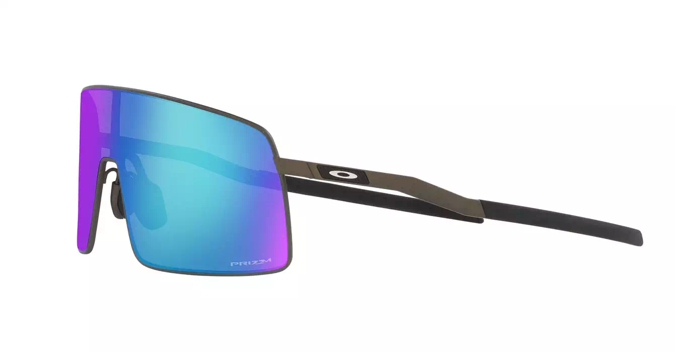 Oakley Prizm Sutro TI Satin Lead W/ Prizm Sapphire (OO6013-04) s36