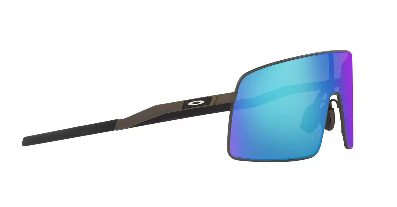 Oakley Prizm Sutro TI Satin Lead W/ Prizm Sapphire (OO6013-04) s36