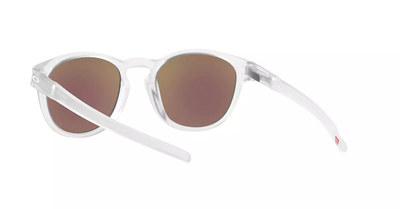 Oakley Latch (A) Matte Clear W/ Prizm Sapphire Polarized (OO9349-48) s53