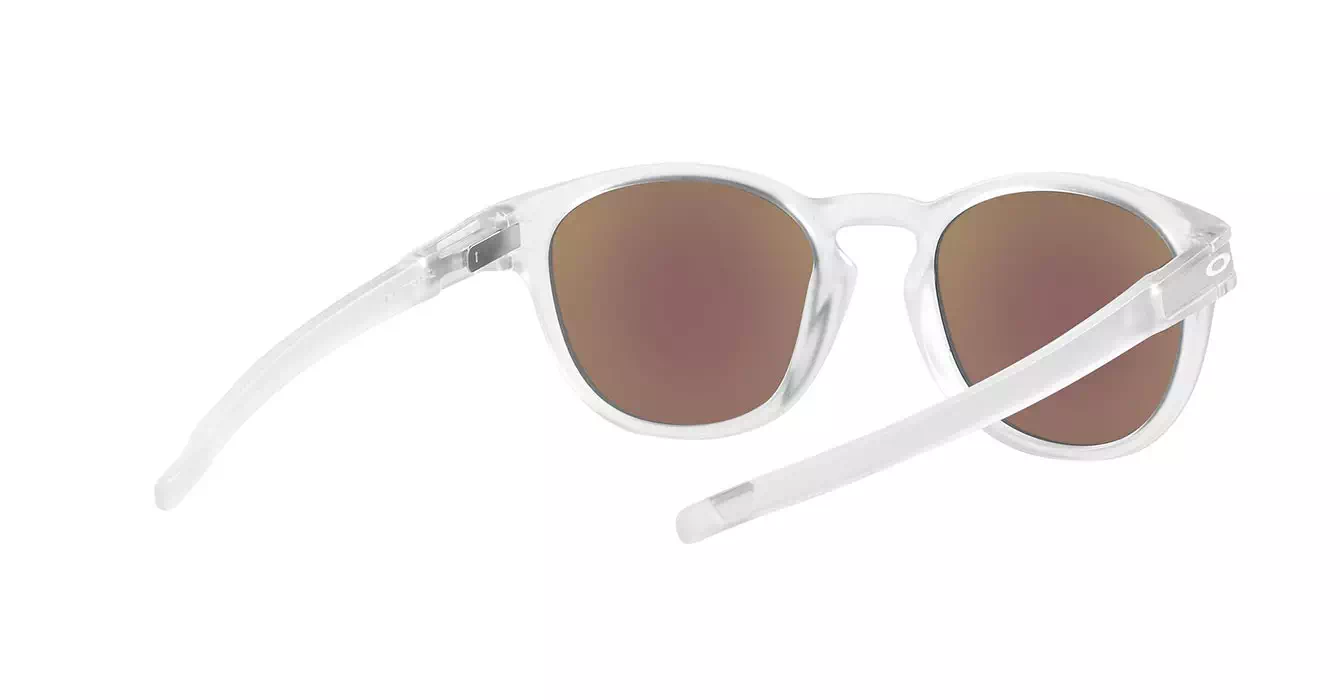 Oakley Latch (A) Matte Clear W/ Prizm Sapphire Polarized (OO9349-48) s53