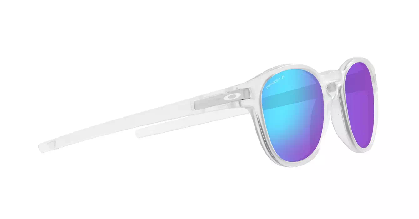 Oakley Latch (A) Matte Clear W/ Prizm Sapphire Polarized (OO9349-48) s53