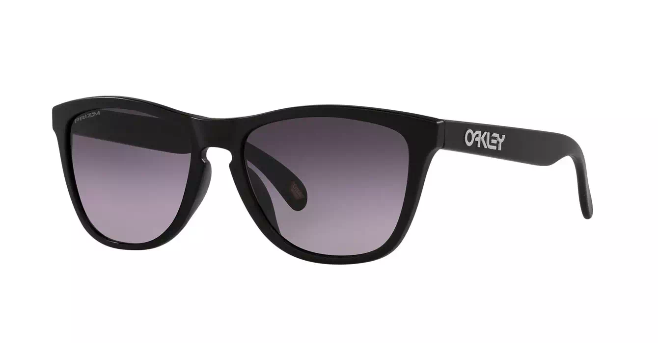 Oakley Frogskins (A) Matte Black W/ Prizm Grey Gradient (OO9245-D0) s54