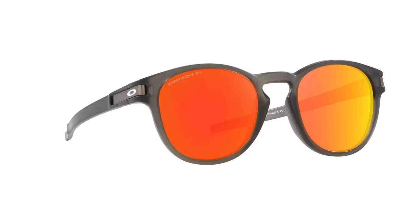 Oakley Latch (A) Matte Grey Smoke W/ Prizm Ruby Polar (OO9349-49) s53