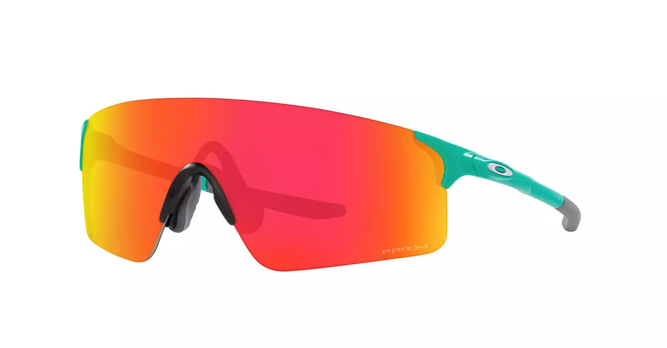 Oakley Prizm Evzero Blades (A) Matte Celeste W/ Prizm Ruby (OO9454A-13) s38