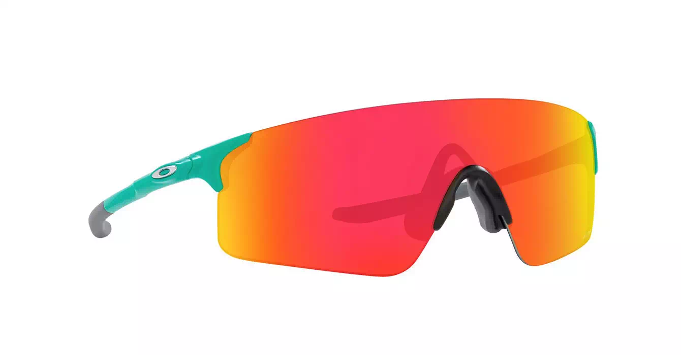 Oakley Prizm Evzero Blades (A) Matte Celeste W/ Prizm Ruby (OO9454A-13) s38