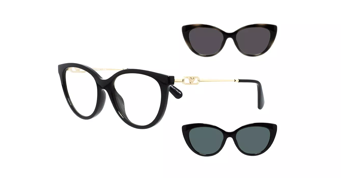 Emporio Armani EA4213U 5017/1W s53 + 2 CLIP ON