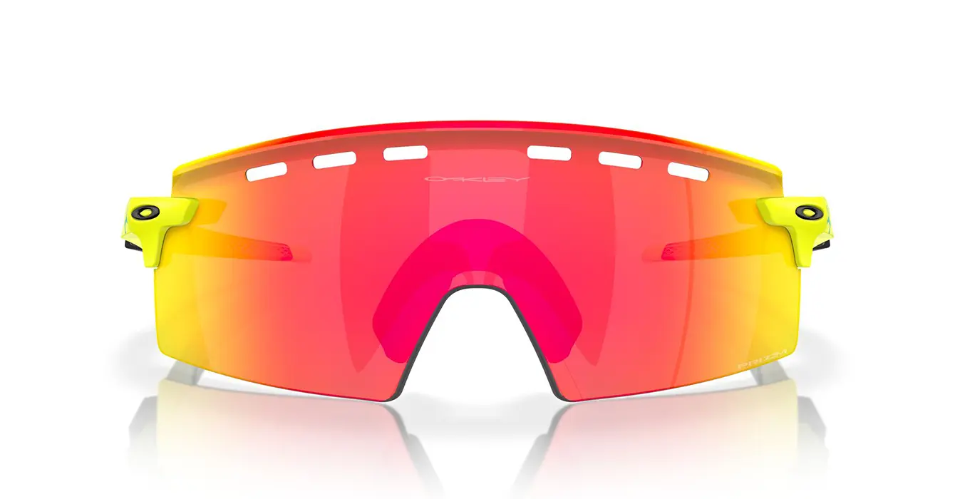 Oakley Encoder Strike Vented Matte Tennis Ball Yellow W/ Prizm Ruby (OO9235-19) s39