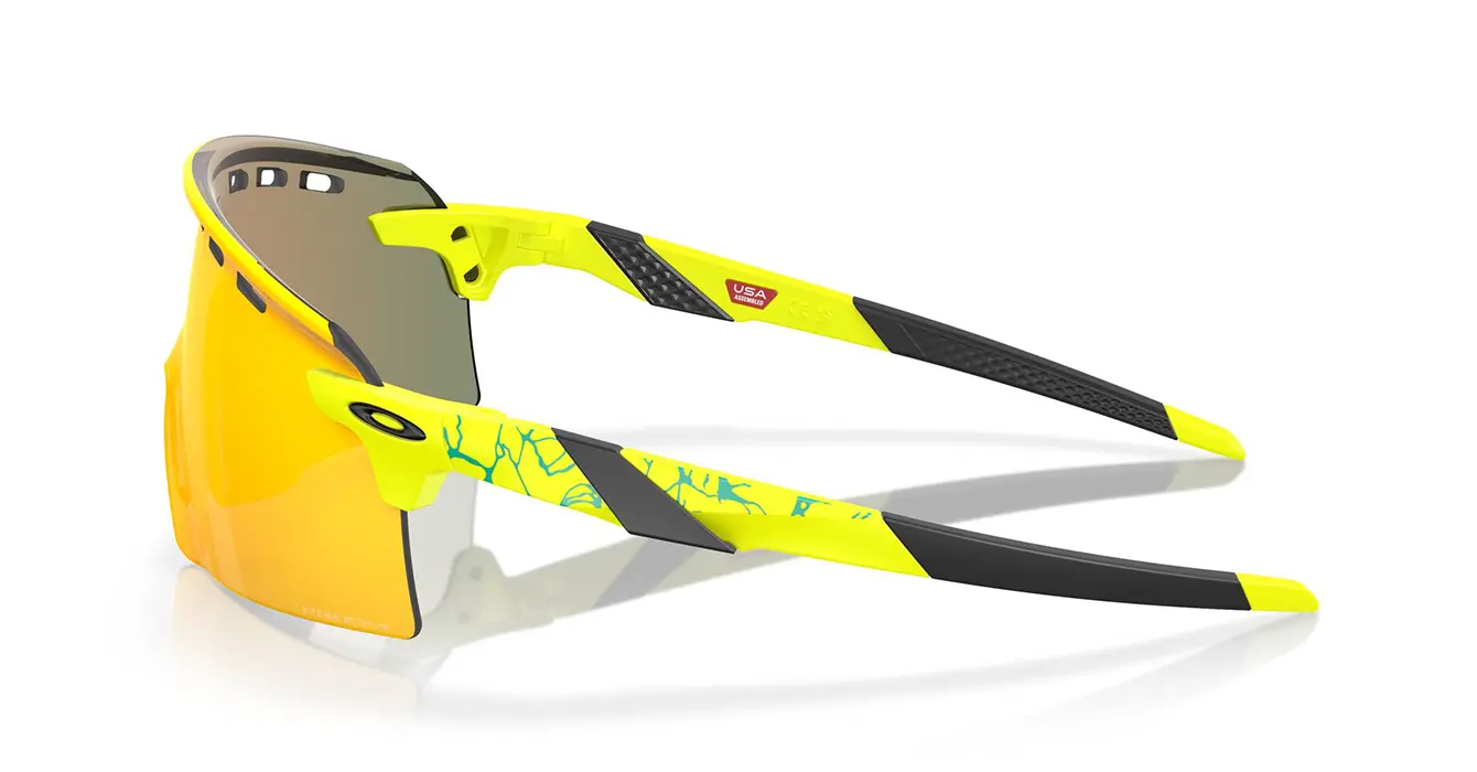 Oakley Encoder Strike Vented Matte Tennis Ball Yellow W/ Prizm Ruby (OO9235-19) s39