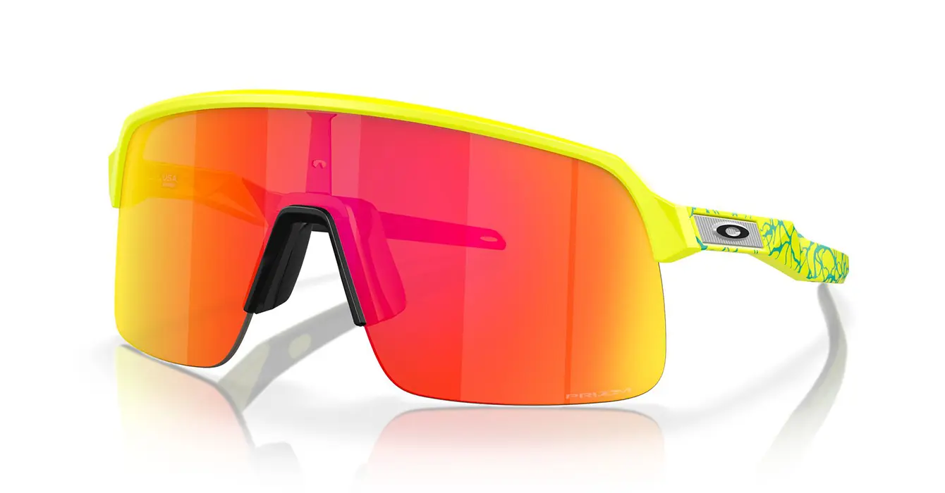 Oakley Sutro Lite (A) Matte Tennis Ball Yellow W/ Prizm Ruby (OO9463A-28) s39